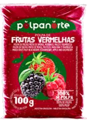 Polpa de frutas vermelhas